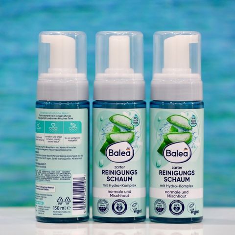 Sữa Rửa Mặt Tạo Bọt Balea Hương Lô Hội - Cho Da Thường, 200ml - Sạch Sâu Lỗ Chân Lông, Tươi Mát, Xuất Xứ Đức