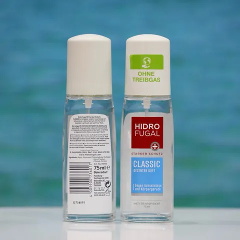 Xịt khử mùi cơ thể Hidro Fugal 75ml - Không mùi, an toàn, phù hợp với nước hoa, được bác sĩ khuyên dùng tại Đức