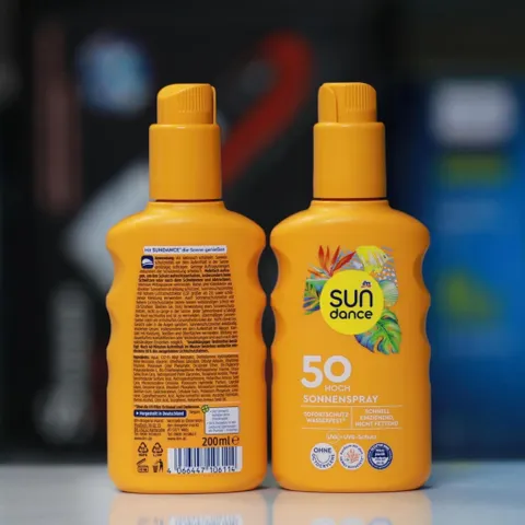 Kem chống nắng Sundace dạng xịt với chỉ số chống nắng SPF50