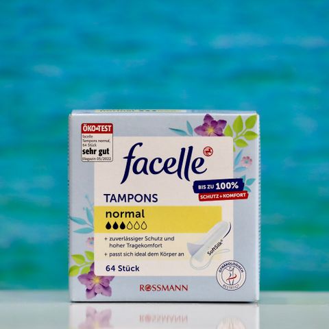 Băng vệ sinh Tampon Facelle 3 giọt 64 miếng - Thấm hút tốt, thoải mái, an toàn cho ngày 