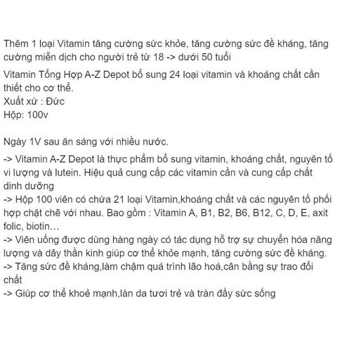 Vitamin Tổng Hợp Và Khoáng Chất Từ Đức - Hộp 100 Viên, Hỗ Trợ Sức Khỏe Toàn Diện, Hàng Chính Hãng