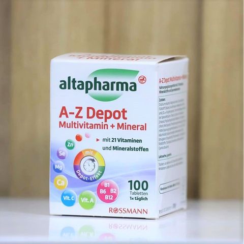 Vitamin Tổng Hợp Và Khoáng Chất Từ Đức - Hộp 100 Viên, Hỗ Trợ Sức Khỏe Toàn Diện, Hàng Chính Hãng