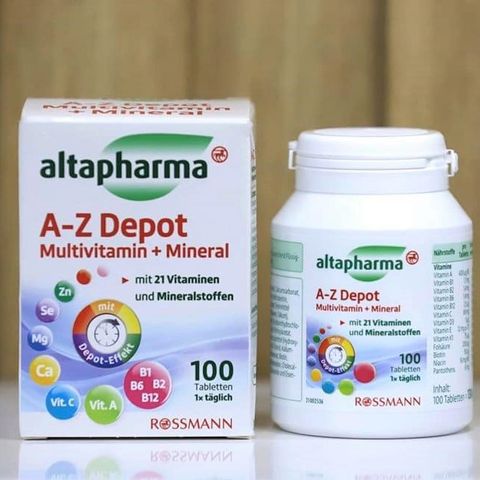 Vitamin Tổng Hợp Và Khoáng Chất Từ Đức - Hộp 100 Viên, Hỗ Trợ Sức Khỏe Toàn Diện, Hàng Chính Hãng