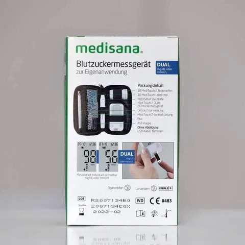 Máy Đo Đường Huyết Medisana - Thiết Bị Chính Xác 99% Cho Bệnh Nhân Tiểu Đường - Xuất Xứ Đức, Công Nghệ Tiên Tiến, Dễ Sử Dụng