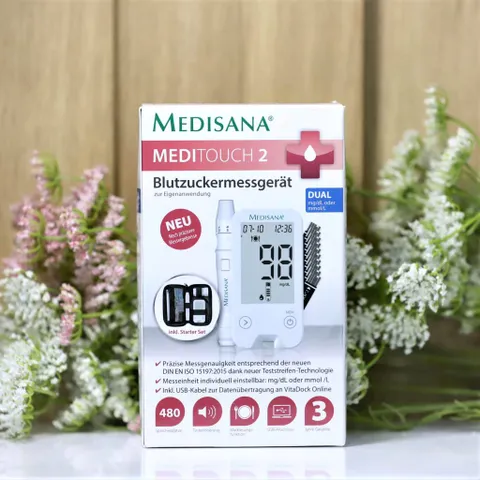 Máy Đo Đường Huyết Medisana - Thiết Bị Chính Xác 99% Cho Bệnh Nhân Tiểu Đường - Xuất Xứ Đức, Công Nghệ Tiên Tiến, Dễ Sử Dụng