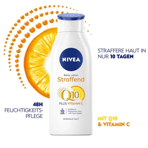 Dưỡng thể Nivea Lotion/Milk Q10, hàng nội địa Đức, chai 400ml.