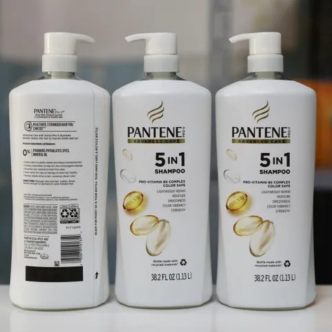 Dầu gội đầu PANTENE Pro-V Advanced Care 5IN1, chai to 1.13 lít.