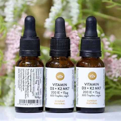 [Hàng xách tay Đức] Hàng Đức đủ Bill Vitamin D3+K2 MK7
