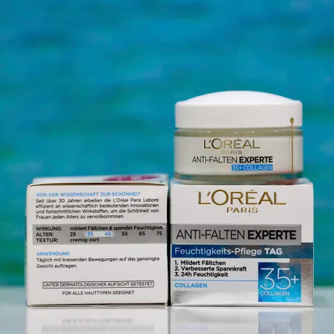 Kem Dưỡng Da L'Oréal Paris Anti-Falten Experte 35+ - Giải Pháp Chăm Sóc Da Đặc Biệt Cho Phụ Nữ Tuổi 35+ 50ml