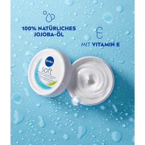 Kem Dưỡng Da Nivea Soft 200ml - Hàng Nội Địa Đức, Dưỡng Ẩm Mịn Màng Cho Mọi Loại Da, Chống Khô Nẻ, Duy Trì Độ Ẩm, Dễ Dàng Thấm ướt