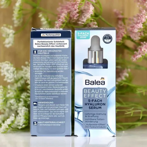Huyết thanh siêu cấp ẩm Balea chứa 5 loại HA cao cấp : Balea Beauty Effect 5 Fach Hyaluron Serum