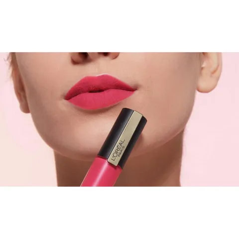 Son kem Loreal Rouge Signature màu 128 hồng phấn