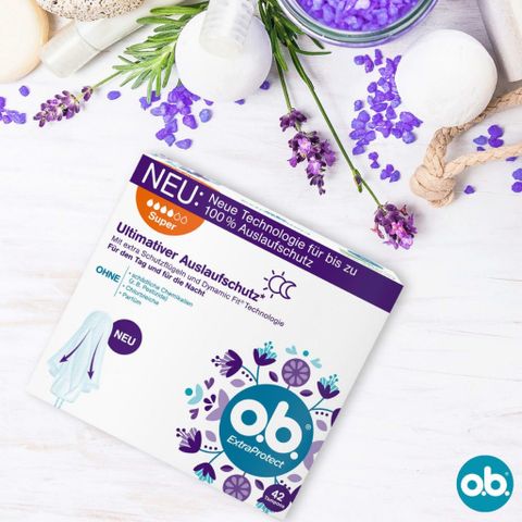 Băng vệ sinh Tampon O.B. ExtraProtect 4 giọt - Bảo vệ ngày và đêm, 42 chiếc - An toàn, êm dịu, nhập khẩu từ Đức