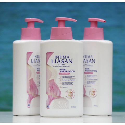 Dung dịch vệ sinh phụ nữ cao cấp Intima Liasan SAGROTAN - Chiết xuất tự nhiên, dưỡng ẩm và bảo vệ vùng nhạy cảm, chai 500ml sang trọng