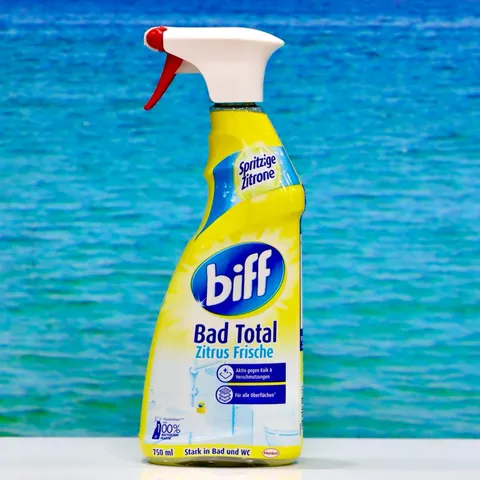 Nước Xịt Tẩy Vệ Sinh Nhà Tắm Biff Bad Total 750ml - Hương Chanh Tươi Mát, Đánh Bay Cặn Bẩn và Kháng Khuẩn