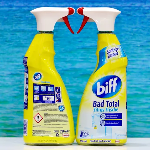 Nước Xịt Tẩy Vệ Sinh Nhà Tắm Biff Bad Total 750ml - Hương Chanh Tươi Mát, Đánh Bay Cặn Bẩn và Kháng Khuẩn