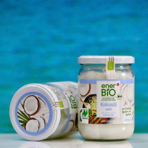 Dầu Dừa Hữu Cơ EnerBio 400g - Nguyên Chất Ép Lạnh, Dưỡng Da, Nấu Ăn Sống Khỏe, Chứng Nhận Hữu Cơ Châu Âu