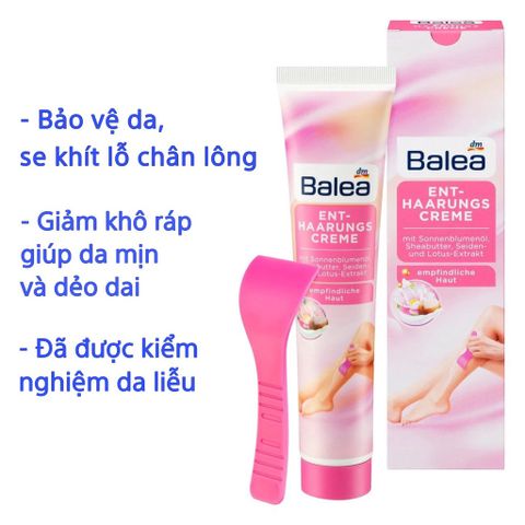 Kem tẩy lông Balea, hàng Đức, tuýp 125ml