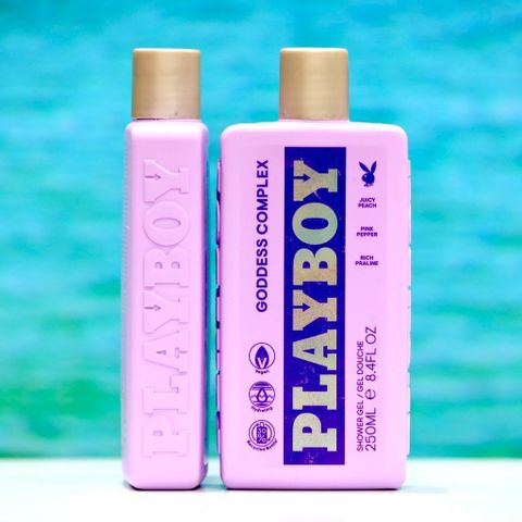 Sữa tắm Playboy GODDESS COMPLEX 250ml - 3in1 Unisex Tắm, Rửa Mặt, Gội Đầu, Mùi Đào và Hạt Tiêu Hồng Thơm Ngát