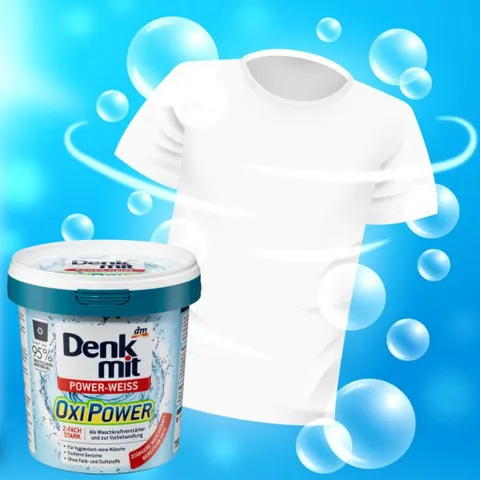 Bột Tẩy Trắng Quần Áo Denkmit Oxi Power 750gr - Giải Pháp Làm Sạch Vết Ố Vàng, Bẩn Cứng Đầu Nhập Khẩu Đức