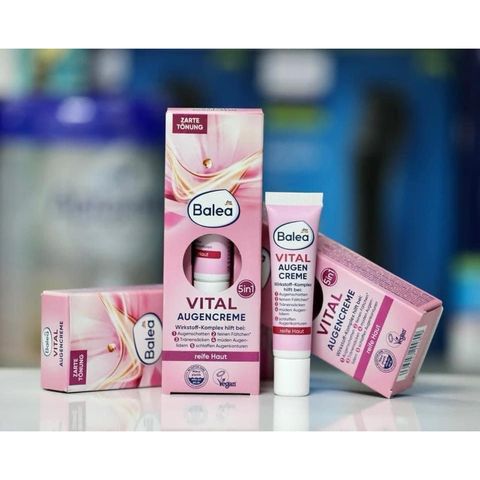 Kem Dưỡng Mắt Balea Vital 5 in 1 - Sản Phẩm Chăm Sóc Da Mặt Xuất Xứ Đức, Dung Tích 15ml