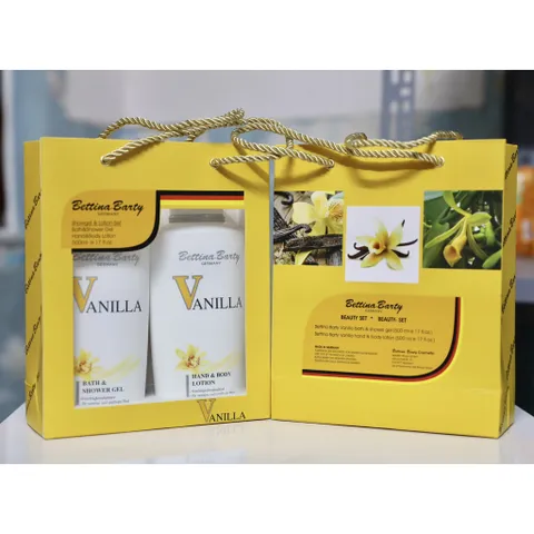Set sữa tắm + dưỡng thể Bettina vanilla Đức
