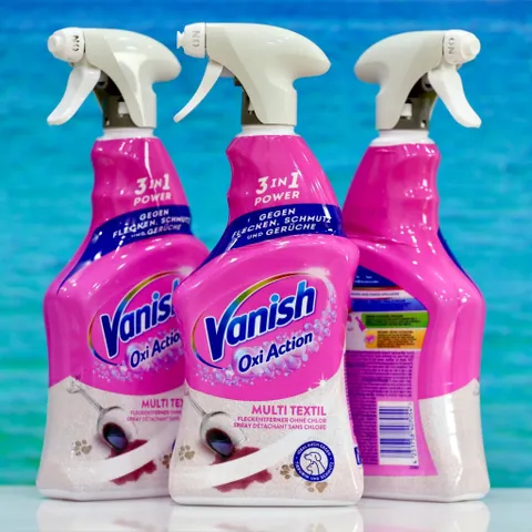 Nước Xịt Tẩy Vết Bẩn Vanish Oxi Action 3in1 – Giải Pháp Tẩy Sạch, Khử Mùi Hiệu Quả Cho Vải, Sofa, Thảm, Rèm Cửa 750ml