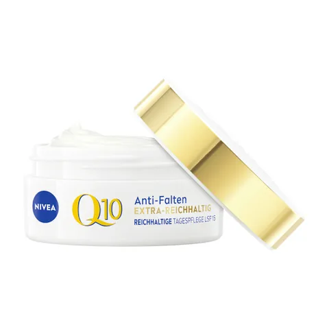 Kem Dưỡng Da Ban Ngày NIVEA Q10 Anti-Falten Extra Reichhaltig - Dưỡng Ẩm Chuyên Sâu, Bảo Vệ Da Với SPF 15, Dành Cho Da Khô