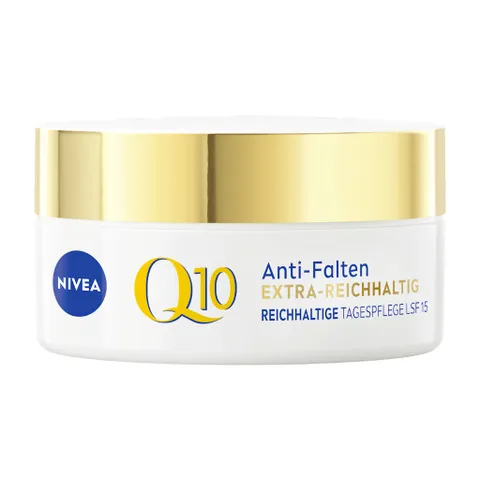 Kem Dưỡng Da Ban Ngày NIVEA Q10 Anti-Falten Extra Reichhaltig - Dưỡng Ẩm Chuyên Sâu, Bảo Vệ Da Với SPF 15, Dành Cho Da Khô
