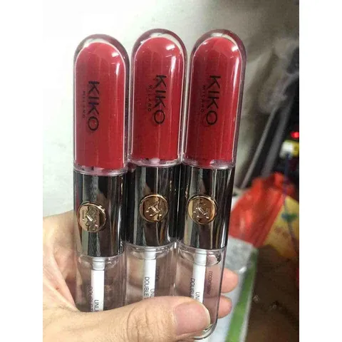 Son Kiko 107- đỏ tuơi quyến rũ với 2 đầu trong 1 thỏi son