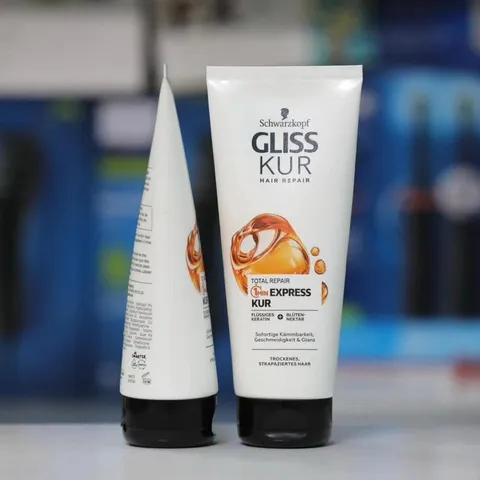 Ủ tóc Gliss Kur - màu trắng total repair -Phục hồi tóc hư tổn - Ủ nhanh 1 phút