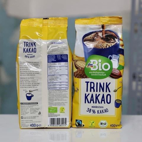 Kakao Trink Hữu Cơ Socola Thơm Ngon 400g - Không Đường, Bổ Dưỡng, Lành Mạnh Cho Sức Khỏe