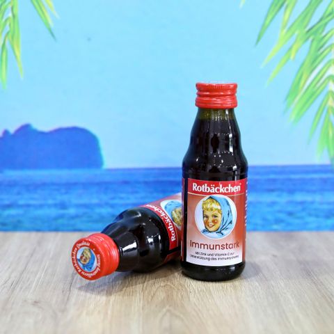 Nước ép Rotbäckchen tự nhiên bổ sung kẽm & vitamin C - Chai thủy tinh 125ml xuất xứ Đức, dành cho người lớn & trẻ em từ 4 tuổi.