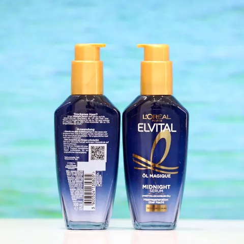 Serum Dưỡng Tóc Ban Đêm L’Oréal Paris Elvital Öl Magique Midnight-Chăm Sóc Tóc Khô Xơ Trong Khi Ngủ