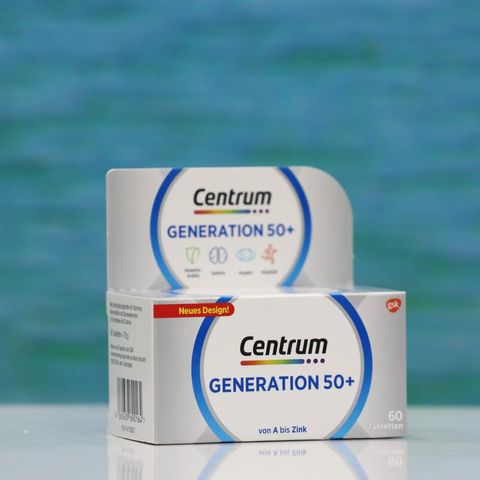 Vitamin tổng hợp cho người trên 50 tuổi Centrum Generation 50+ Hộp 60 viên [Hàng Đức]