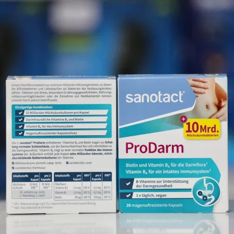 Men vi sinh Sanotact ProDarm hộp 20 viên – Bí Quyết Bảo Vệ Hệ Tiêu Hóa Khỏe Mạnh