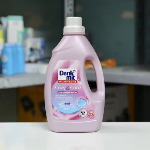 NƯỚC GIẶT XẢ (2 in 1) - LÀM MỀM VẢI DÙNG RIÊNG CHO ĐỒ LEN, KHĂN LỤA, CHĂN LÔNG - DENKMIT COZY & CARE CỦA ĐỨC