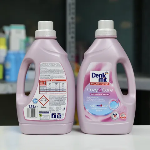 NƯỚC GIẶT XẢ (2 in 1) - LÀM MỀM VẢI DÙNG RIÊNG CHO ĐỒ LEN, KHĂN LỤA, CHĂN LÔNG - DENKMIT COZY & CARE CỦA ĐỨC