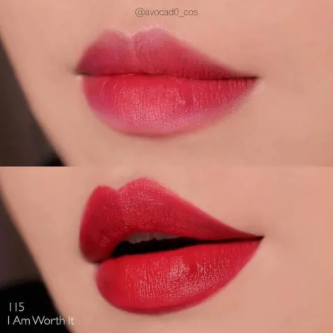 Son Kem Loreal Rouge Signature màu 115 đỏ thuần