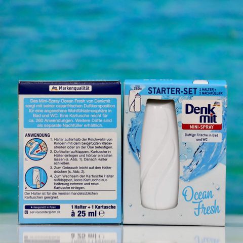 Xịt làm mát không khí Mini-Spray Ocean Fresh - Hương thơm tươi mát từ đại dương