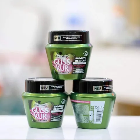 Hàng Đức Kem ủ tóc phục hồi tóc hư tổn Gliss Kur 2in1