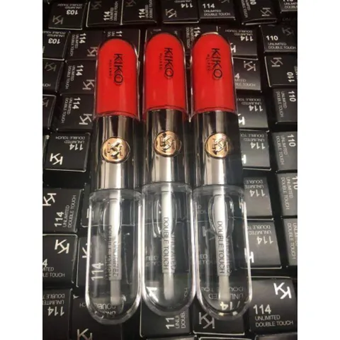 Son Kiko 114 Orange Red - đỏ cam quyến rũ- Son 2 đầu