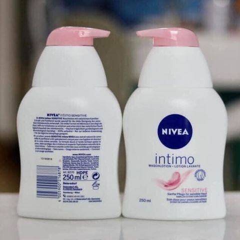 Dung dịch vệ sinh phụ nữ Nivea Intimo nắp hồng 250ml - Giữ gìn vùng nhạy cảm, mềm mại và an toàn với Aloe Vera và Axit Lactic
