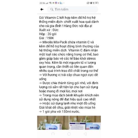 Bill kèm Mix-pack mivolis hàng Đức
