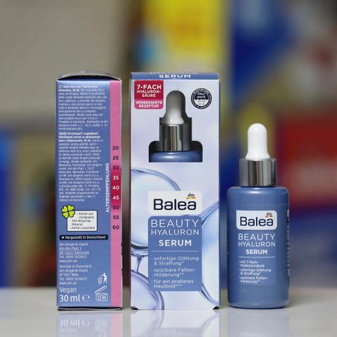 Huyết Thanh Balea Beauty Effect 7 Fach Hyaluron 30ml - Serum Cấp Ẩm Chống Lão Hóa, Da Mịn Màng Trẻ Trung Từ Đức
