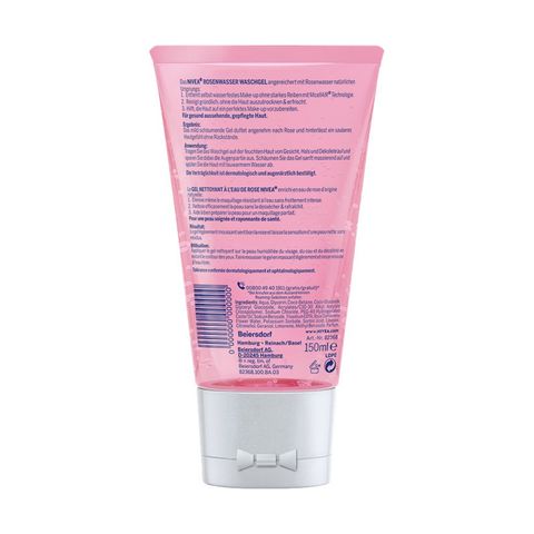 Sữa Rửa Mặt Nivea Chiết Xuất Hoa Hồng 150ml - Dành Cho Mọi Loại Da, Làm Sạch Sâu, Cấp Ẩm, An Toàn Không Chứa Sulfate & Paraben