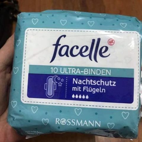 Băng vệ sinh ban đêm siêu mỏng - cánh facelle