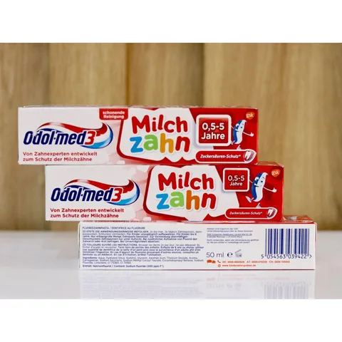 Kem đánh răng Odomed 3 dành cho bé từ 0.5 đến 5 tuổi