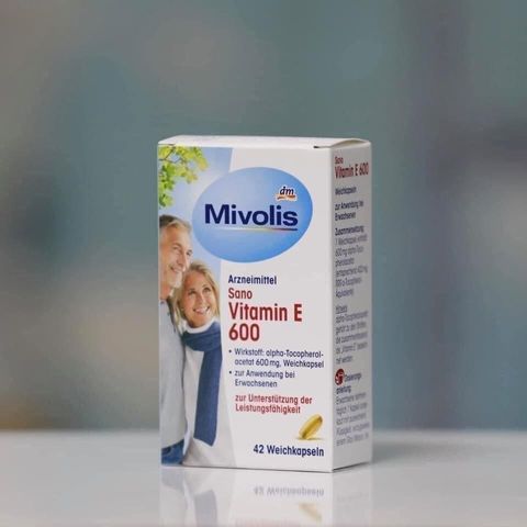 Viên Uống Mivolis Vitamin E 600 – Hỗ Trợ Bổ Sung Vitamin E