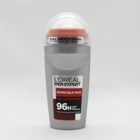Lăn Nách Loreal Men Expert 50ml - Khử Mùi Hiệu Quả Lên Đến 96h, An Toàn Cho Da Nam, Không Chứa Cồn, Hương Thơm Tươi Mát